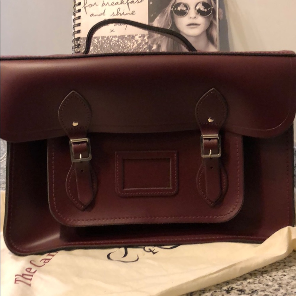 15” batchel in leather - oxbload